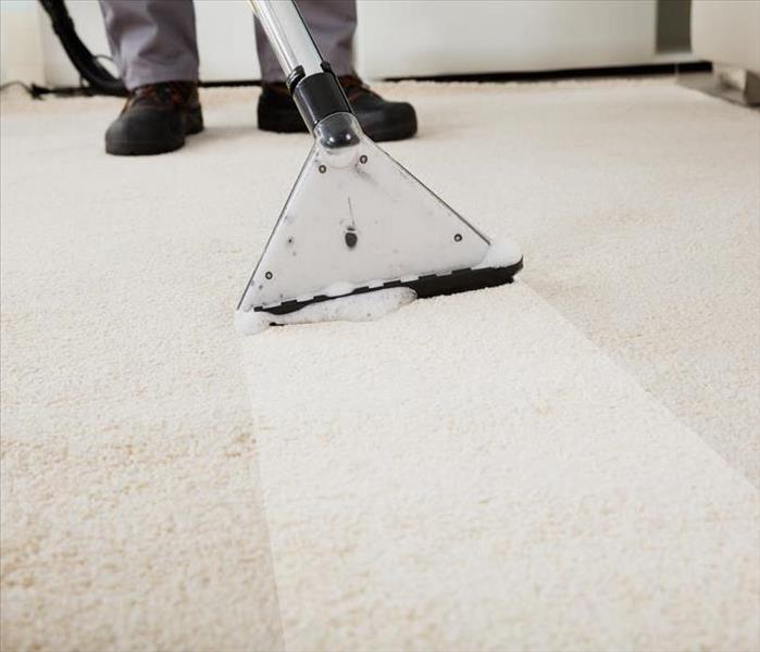 image of a carpet being cleaned 